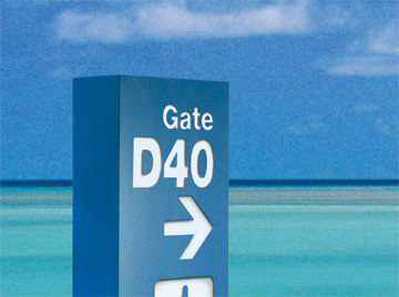 AA Gate Sign Ads